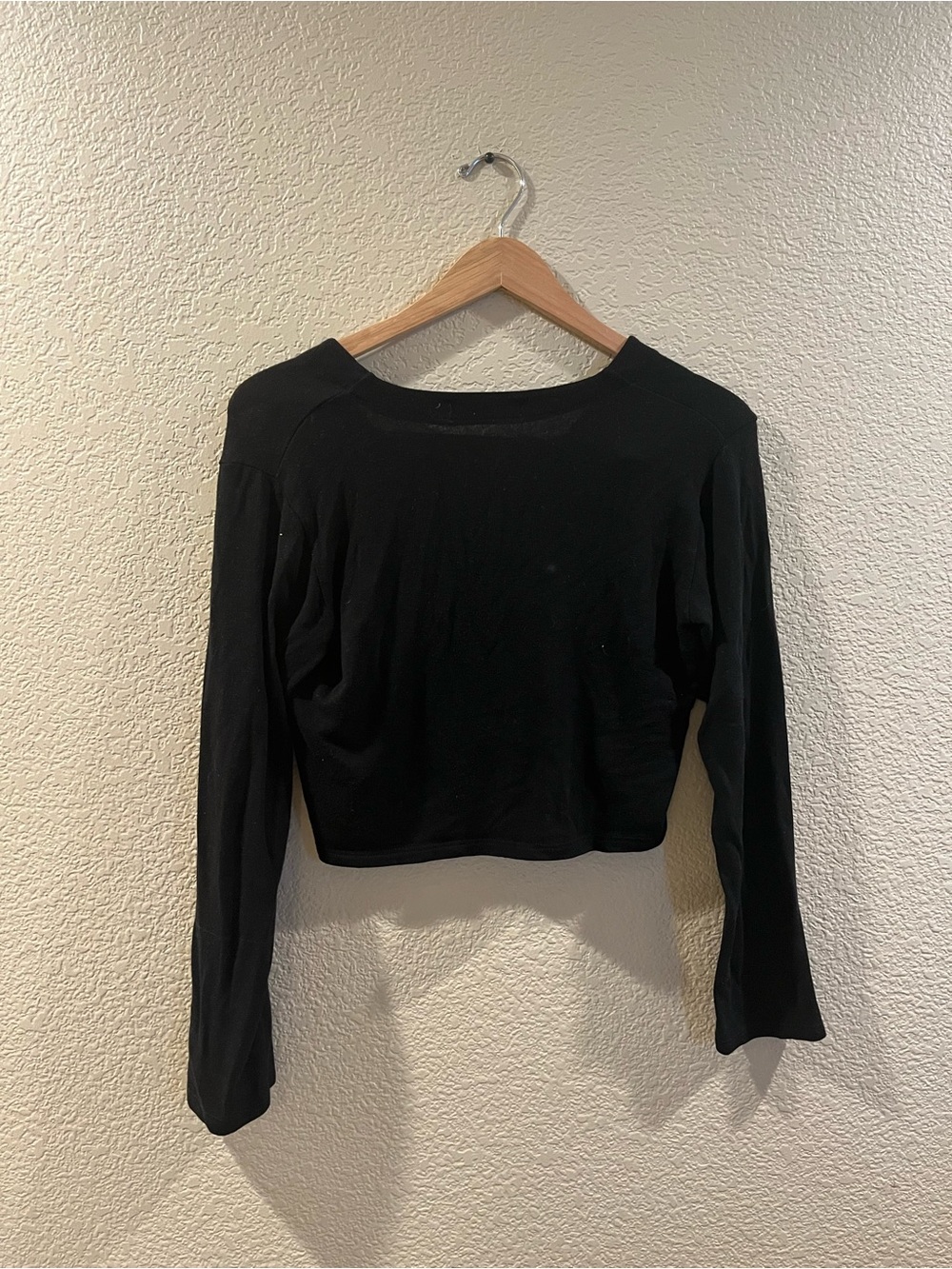 Reformation Black Cropped Button Cardigan - Picture 4 of 4